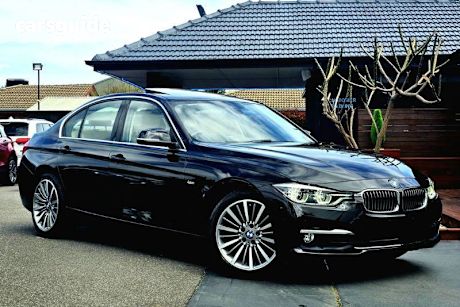 Black 2016 BMW 3 Sedan 320I LUXURY LINE R