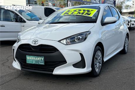 White 2023 Toyota Yaris Hatchback Ascent Sport