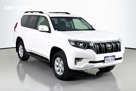 White 2022 Toyota Landcruiser Prado Wagon Gxl Flat Tailgate