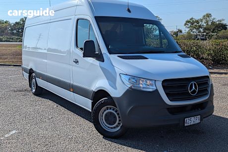 White 2018 Mercedes-Benz Sprinter Ute Tray 416CDI R