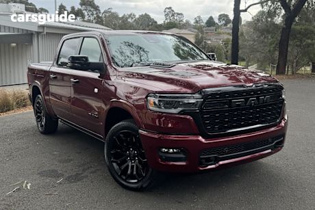 Red 2025 Ram 1500 Ute Tray LIMITED HURRICANE HO RAMBOX 4X4