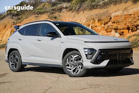 Grey 2025 Hyundai Kona SUV HYBRID PREMIUM N LINE F