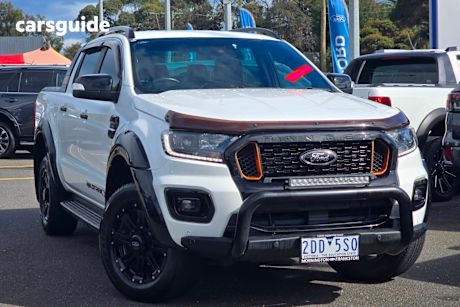 White 2021 Ford Ranger Double Cab Pick Up Wildtrak 2.0 (4X4)