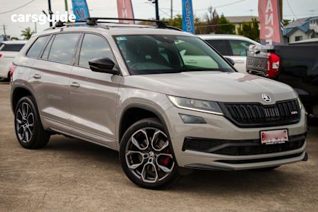 Grey 2020 Skoda Kodiaq Wagon 176 Tdi Rs (4X4)