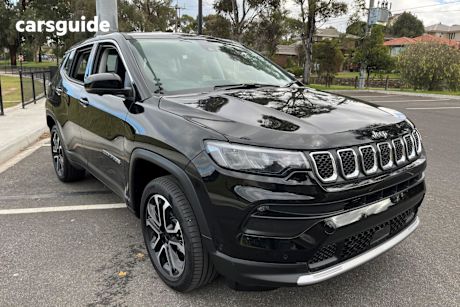 Black 2024 Jeep Compass SUV LIMITED E-HYBRID F