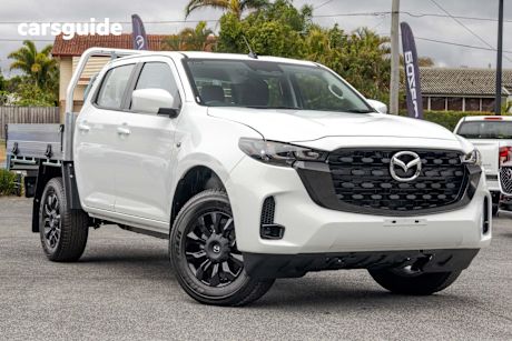 White 2025 Mazda BT-50 Dual Cab Chassis Xt (4X4)