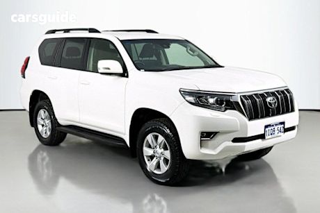 White 2022 Toyota Landcruiser Prado Wagon Gxl Flat Tailgate