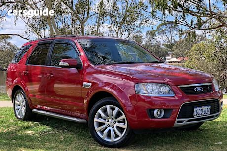 Red 2010 Ford Territory SUV GHIA 4WD