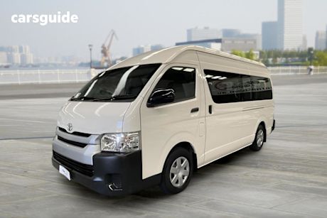 White 2017 Toyota HiAce Bus Commuter