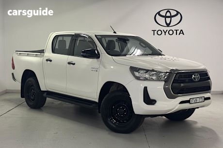 White 2021 Toyota Hilux Ute Tray SR HI-RIDER R
