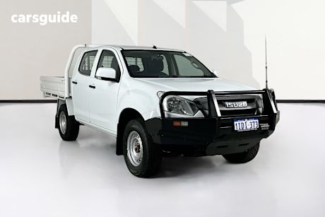 White 2018 Isuzu D-MAX Crew Cab Chassis Sx (4X4)