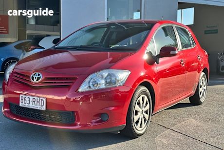 Red 2010 Toyota Corolla Hatchback Ascent