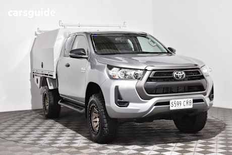 Silver 2022 Toyota Hilux Ute Tray SR 4X4