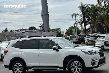 White 2021 Subaru Forester SUV HYBRID L 4WD