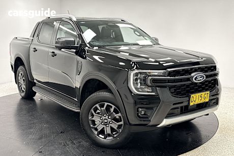 Black 2023 Ford Ranger Ute Tray WILDTRAK 4X4