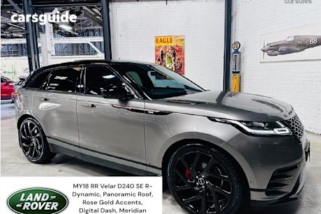 Grey 2017 Land Rover Range Rover Velar SUV D240 R-DYNAMIC SE 4WD