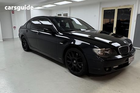Black 2005 BMW 740LI Sedan