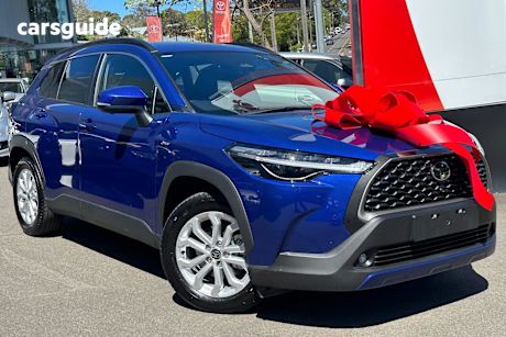 Blue 2024 Toyota Corolla Cross SUV GXL F