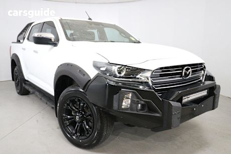 White 2021 Mazda BT-50 Ute Tray GT 4X4