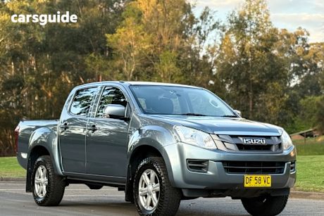 Grey 2014 Isuzu D-MAX Crew Cab Utility Sx Hi-Ride (4X2)