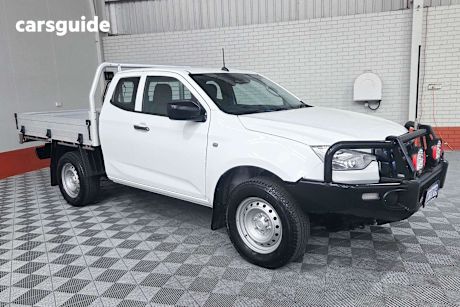 White 2020 Isuzu D-MAX Ute Tray SX 4X4