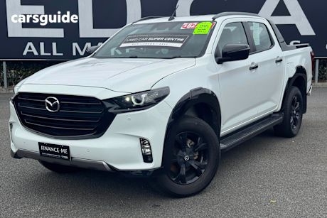 White 2023 Mazda BT-50 Ute Tray SP 4X4
