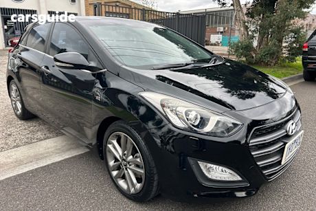 Black 2016 Hyundai I30 Hatchback Sr Premium
