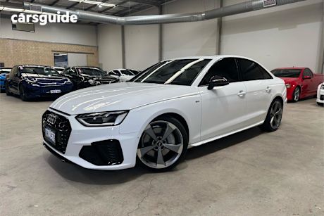 White 2020 Audi A4 Sedan 45 TFSI S LINE 4WD