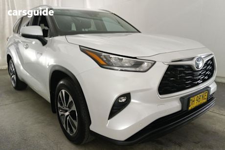White 2023 Toyota Kluger Wagon Gxl Hybrid Awd