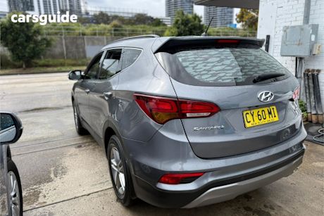 Grey 2017 Hyundai Santa FE SUV ACTIVE 4X4