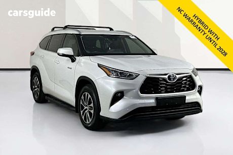 White 2023 Toyota Kluger Wagon Gxl Hybrid Awd
