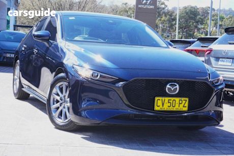 Blue 2019 Mazda 3 Hatchback G20 Pure