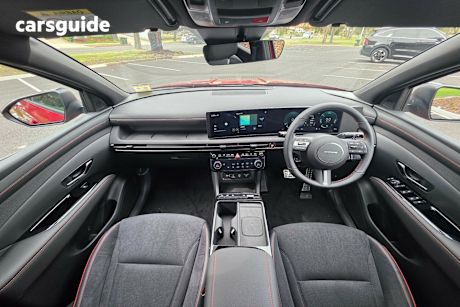 Red 2025 Hyundai Tucson Wagon Elite Hybrid N Line (Fwd)