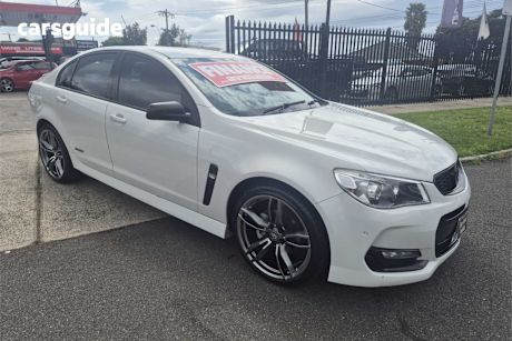 White 2016 Holden Commodore Sedan Sv6 Black Pack