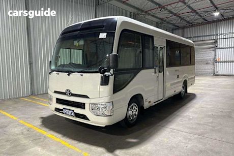 White 2019 Toyota Coaster Bus Standard (Lwb)