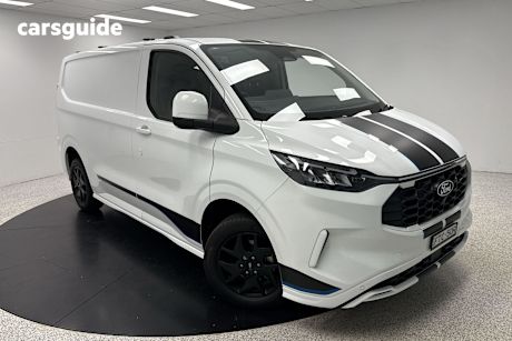 White 2024 Ford Transit Custom Commercial SPORT SWB F