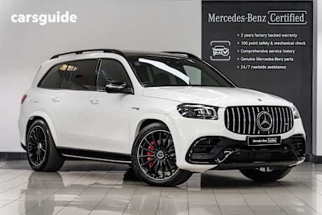 White 2021 Mercedes-Benz GLS-Class SUV GLS63 AMG 4WD