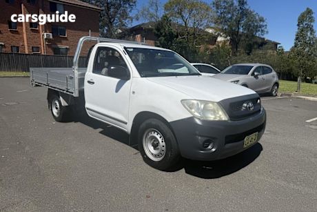 White 2011 Toyota Hilux Cab Chassis Workmate