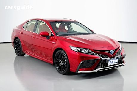 Red 2022 Toyota Camry Sedan Sx Hybrid