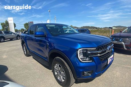 Blue 2024 Ford Ranger Ute Tray XLT 4X4