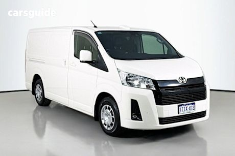 White 2022 Toyota HiAce Van Lwb (4 Door) Barn Door