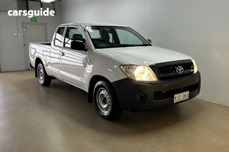White 2008 Toyota Hilux X Cab Pickup Sr