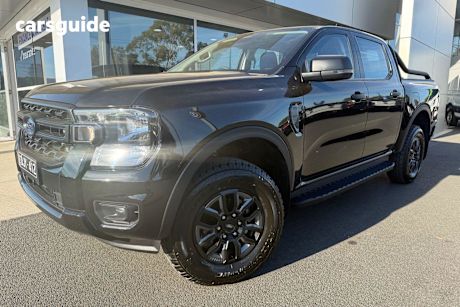 Black 2024 Ford Ranger Double Cab Pick Up Xl 2.0 (4X4) Black Edition