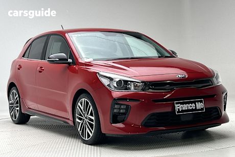 Red 2021 Kia RIO Hatch GT-LINE F