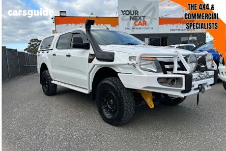 White 2014 Ford Ranger Ute Tray XLS 4X4
