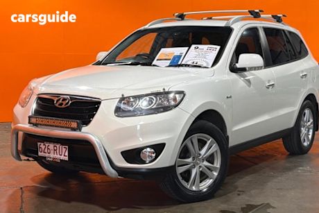 White 2011 Hyundai Santa FE Wagon Highlander Crdi (4X4)