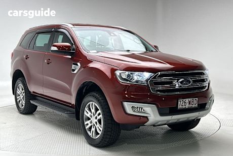 Red 2015 Ford Everest SUV TREND 4X4