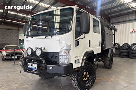 White 2022 Isuzu NPS Ute Tray 75-155