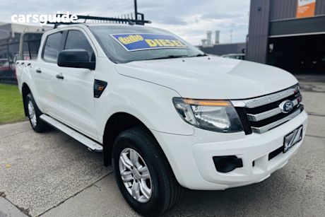 White 2014 Ford Ranger Crew Cab Pickup Xl 2.2 Hi-Rider (4X2)