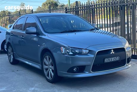 Grey 2013 Mitsubishi Lancer Sedan VR-X F